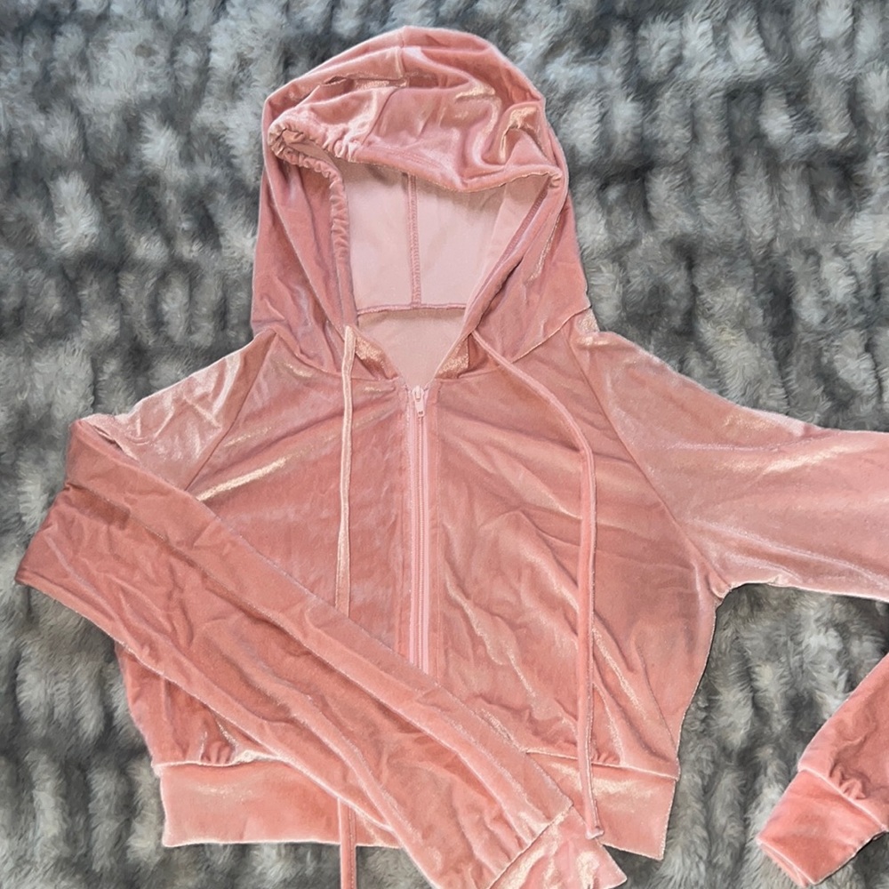 Velvet zip-up size xs